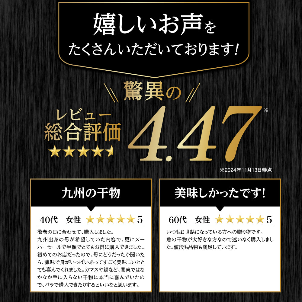 【九州産】鮮魚一夜干しセット